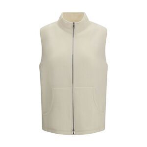 RIER Beige Fleece Wool Sleveless Women's Jacket